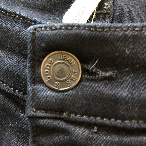 Rag & Bone black skinny frayed hem jeans - Picture 9 of 10